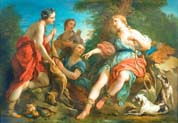 diana returning from the hunt